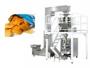 Stainless Steel Frame Pastry Packaging Machine / Small Potato Chips Packing Machine