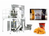 Puffed Food / Potato Chips Snacks Packaging Machine PLC + Screen Control System