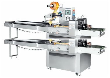 Multi - Function Automatic Pillow Wrapping Packaging Machine For Food / Cup Cake / Bread