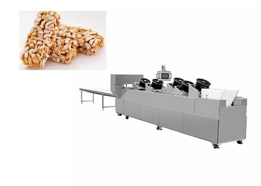3.67KW Pastry Packaging Machine , Industrial Hard Crispy Peanut Cereal Candy Bar Manufacturing Machine