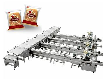 Compact Pastry Packaging Machine , 304SS Lifting Type Feeding Packing Line