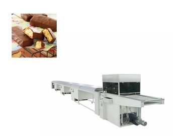 Speed Adjustment Automatic Food Packing Machine / Small Bakery Chocolate Enrobing Machine