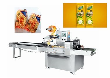 3.2kw Pastry Packaging Machine , Automatic Vertical Pillow Bag Packing Machine For Snacks Food