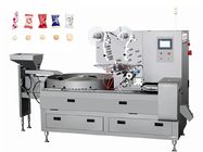 3P Pastry Packaging Machine / Candy Sweets Pillow Pouch Packaging Machinery