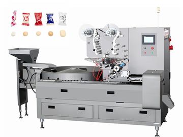 3P Pastry Packaging Machine / Candy Sweets Pillow Pouch Packaging Machinery