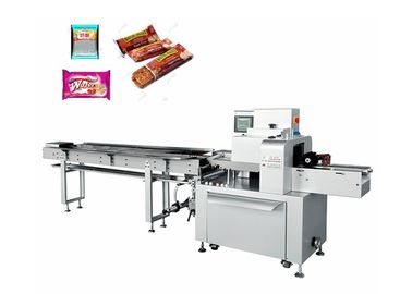 Industrial Pastry Packaging Machine / Horizontal Chocolate Pie Pillow Packing Wrapping Machine