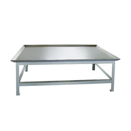 Silver Color 304 Stainless Steel Candy Cooling Table For Snack Food Factory