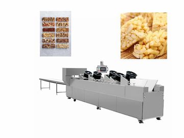 Commercial Groundnut Chikki Peanut Candy Cutting Machine / Nut Energy Cereal Bar Production Line