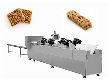 Sesame Nut Crispy Molding Candy Cutting Machine / Puffed Cereal Bar Forming Machine